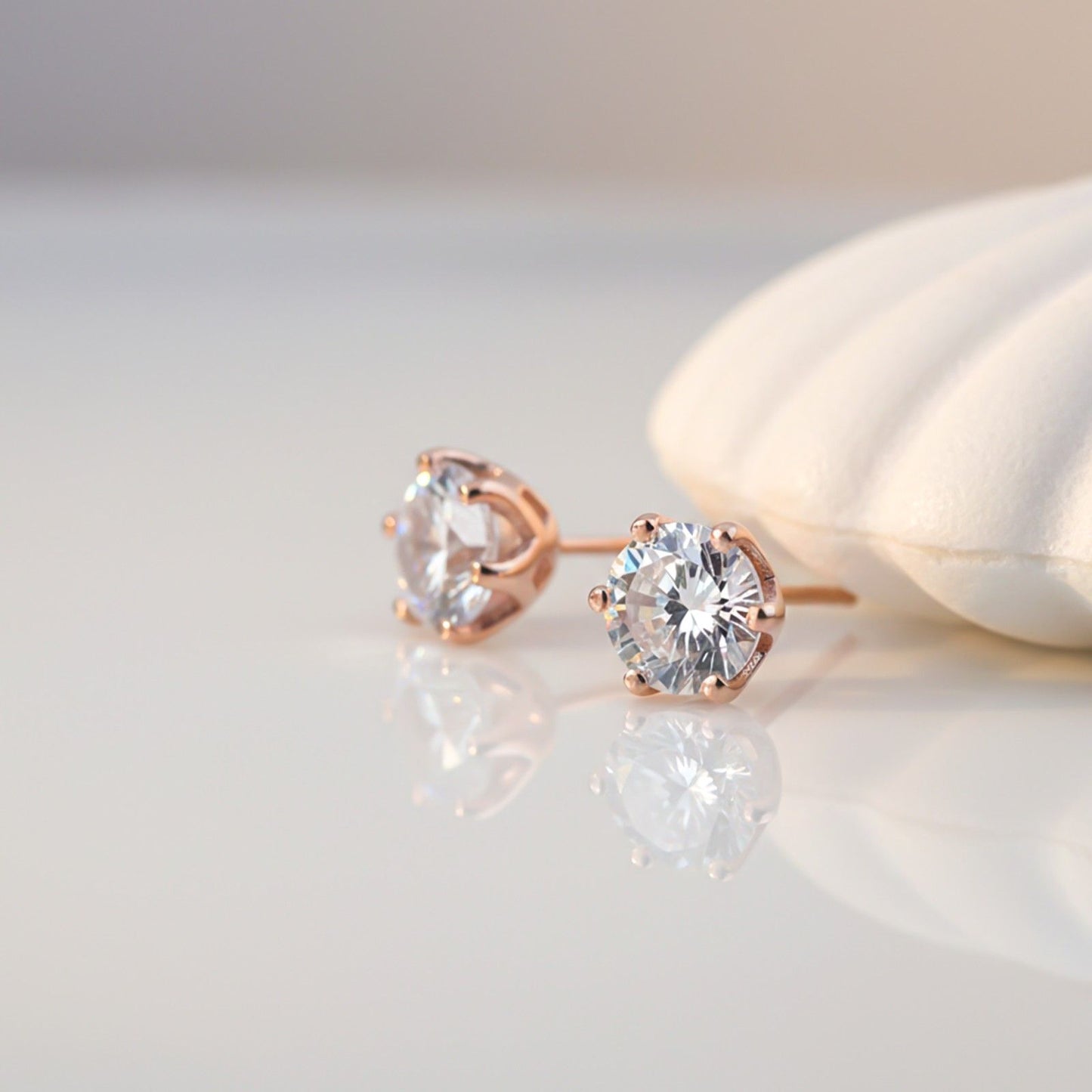 Rose Gold Brighter Than Ever Stud Earrings