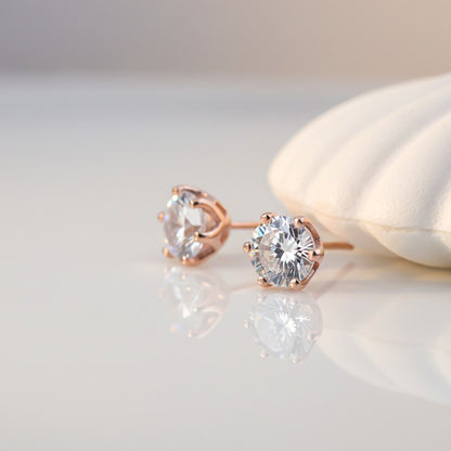Rose Gold Brighter Than Ever Stud Earrings