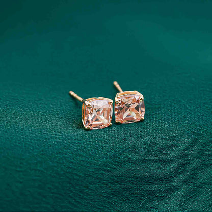 Rose Gold Champaign Stud Earrings