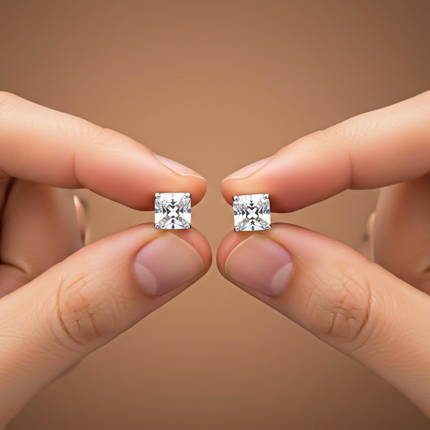 Silver Seeking Solace Stud Earrings