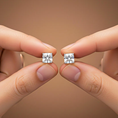 Silver Seeking Solace Stud Earrings