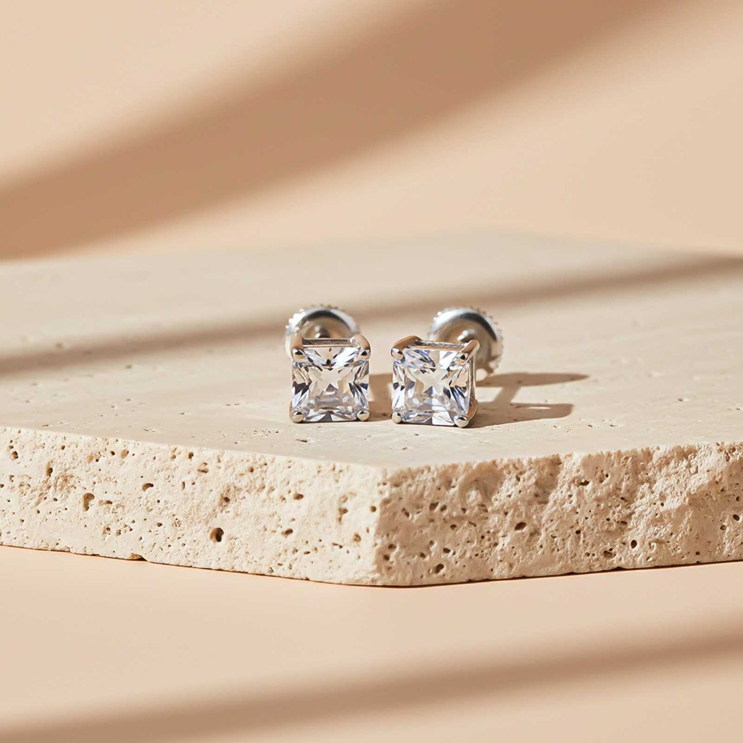 Silver Seeking Solace Stud Earrings