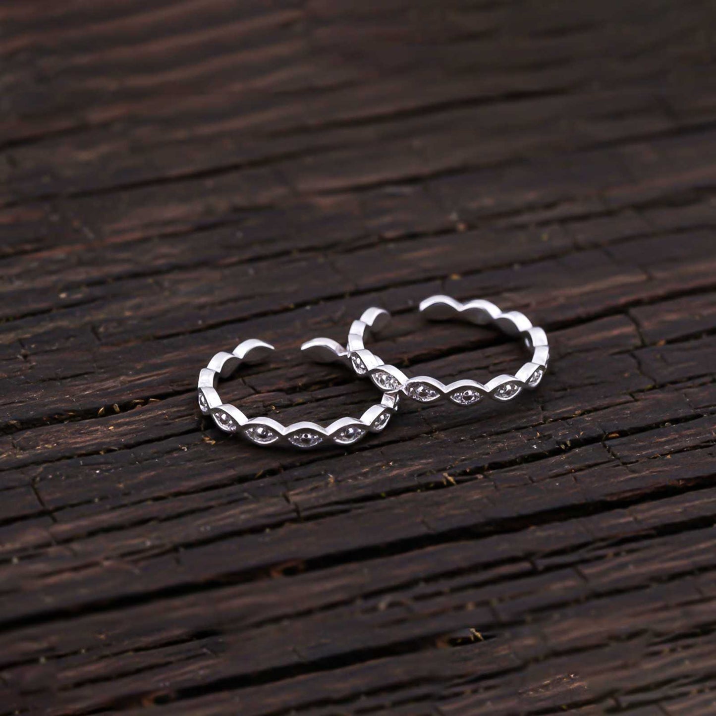 Silver Eternity Toe Rings