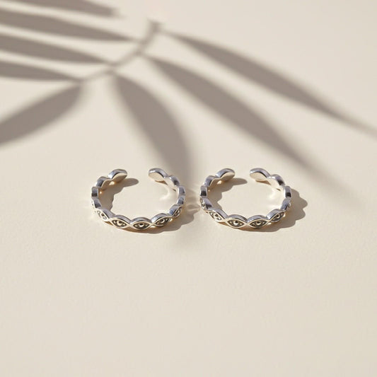 Silver Eternity Toe Rings