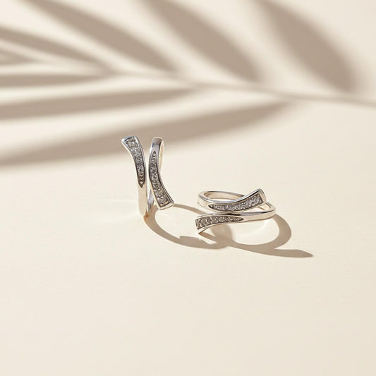 Cubic Zirconia Twist Toe Ring for Women