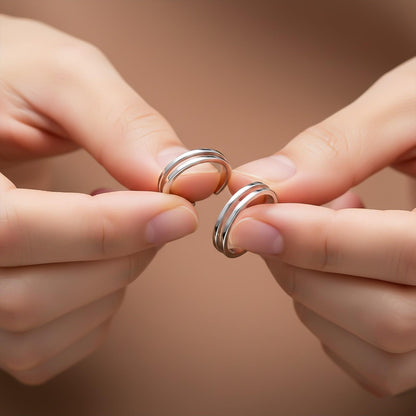 Silver Classic Liner Toe Rings