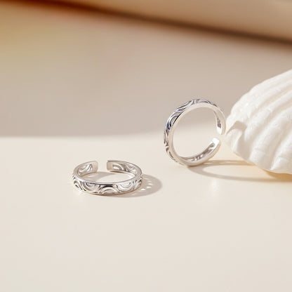 Elegant Silver Filigree Toe Rings for Women