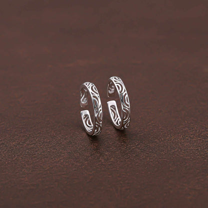 Elegant Silver Filigree Toe Rings for Women