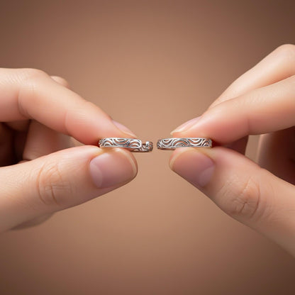 Elegant Silver Filigree Toe Rings for Women