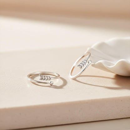 Silver Arrow Toe Rings for Women