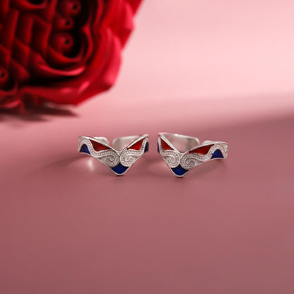 Silver Fancy Toe Ring for Women