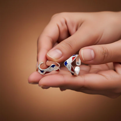Silver Fancy Toe Ring for Women