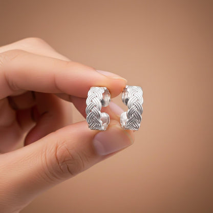 Silver Abstract Pattern Design Toe Rings