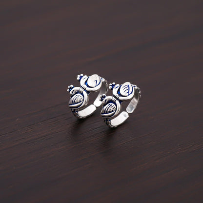 Silver Swans Toe Rings For Women