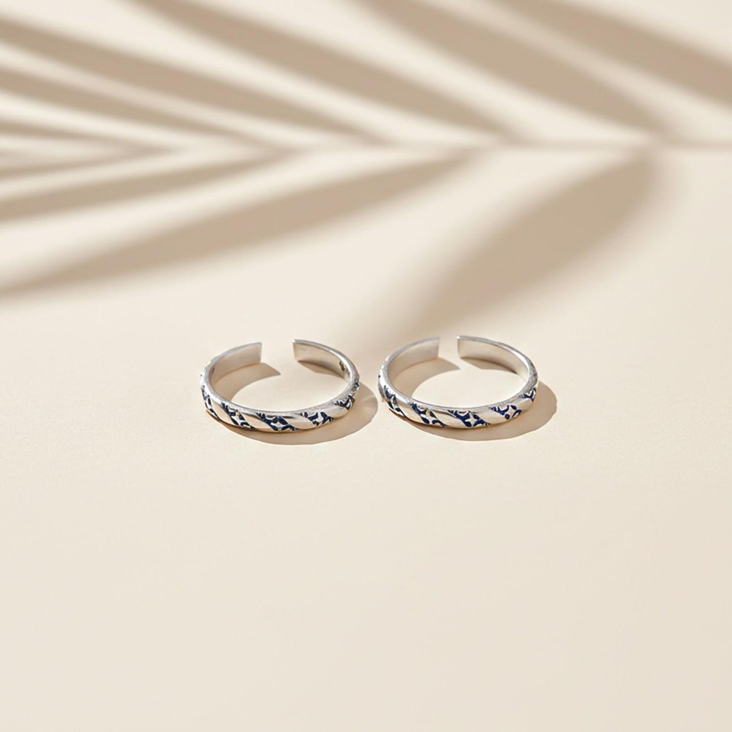 Silver Vintage Toe Rings For women