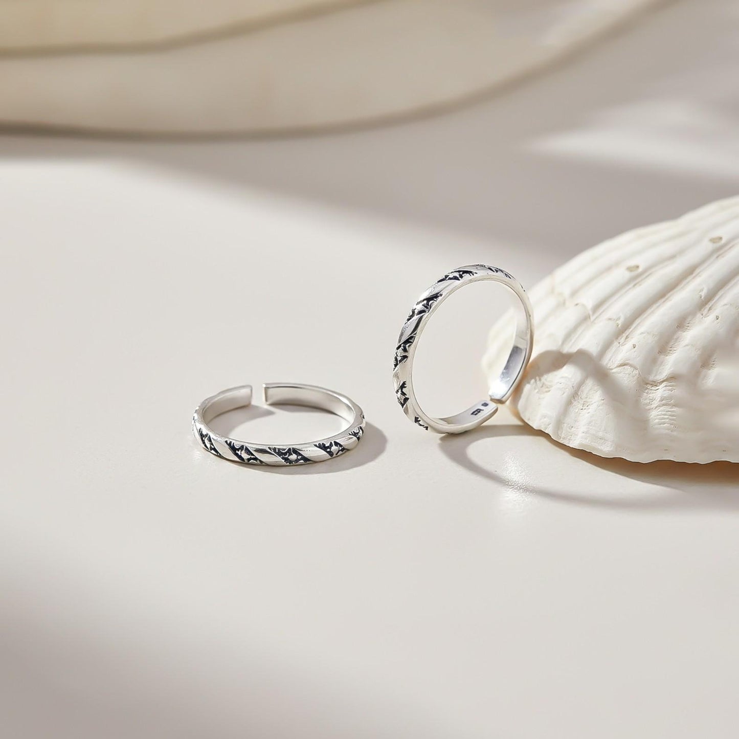 Silver Vintage Toe Rings For women