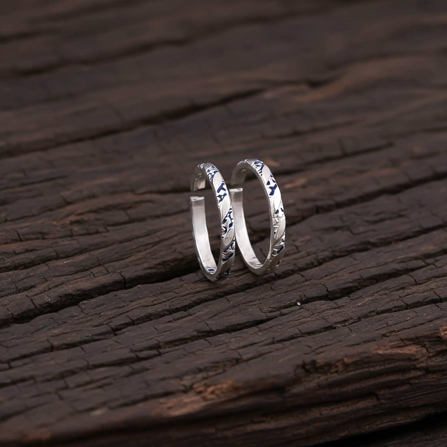 Silver Vintage Toe Rings For women