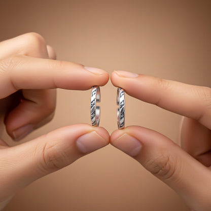 Silver Vintage Toe Rings For women